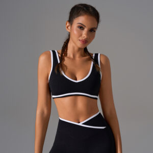Women's Color Block Triangle Cup Sports Bra