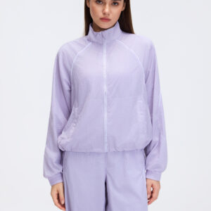 Women's Lightweight Athletic Windbreaker Jacket